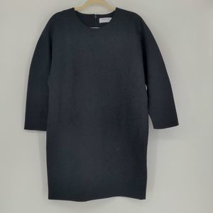 Everlane Thick Scuba Cotton Knit Sweater Tunic‎ Dress Black Women's Size Medium